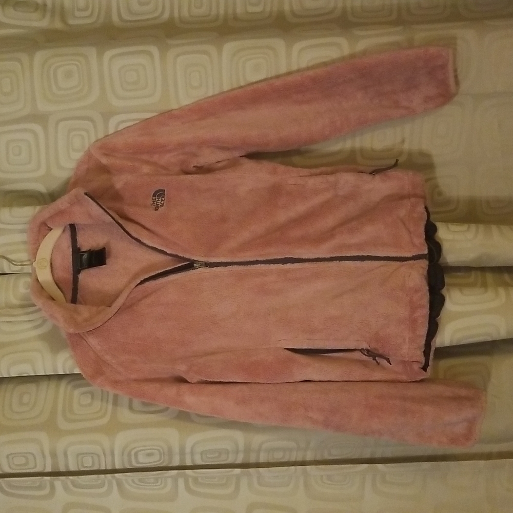 North Face fuzzy jacket